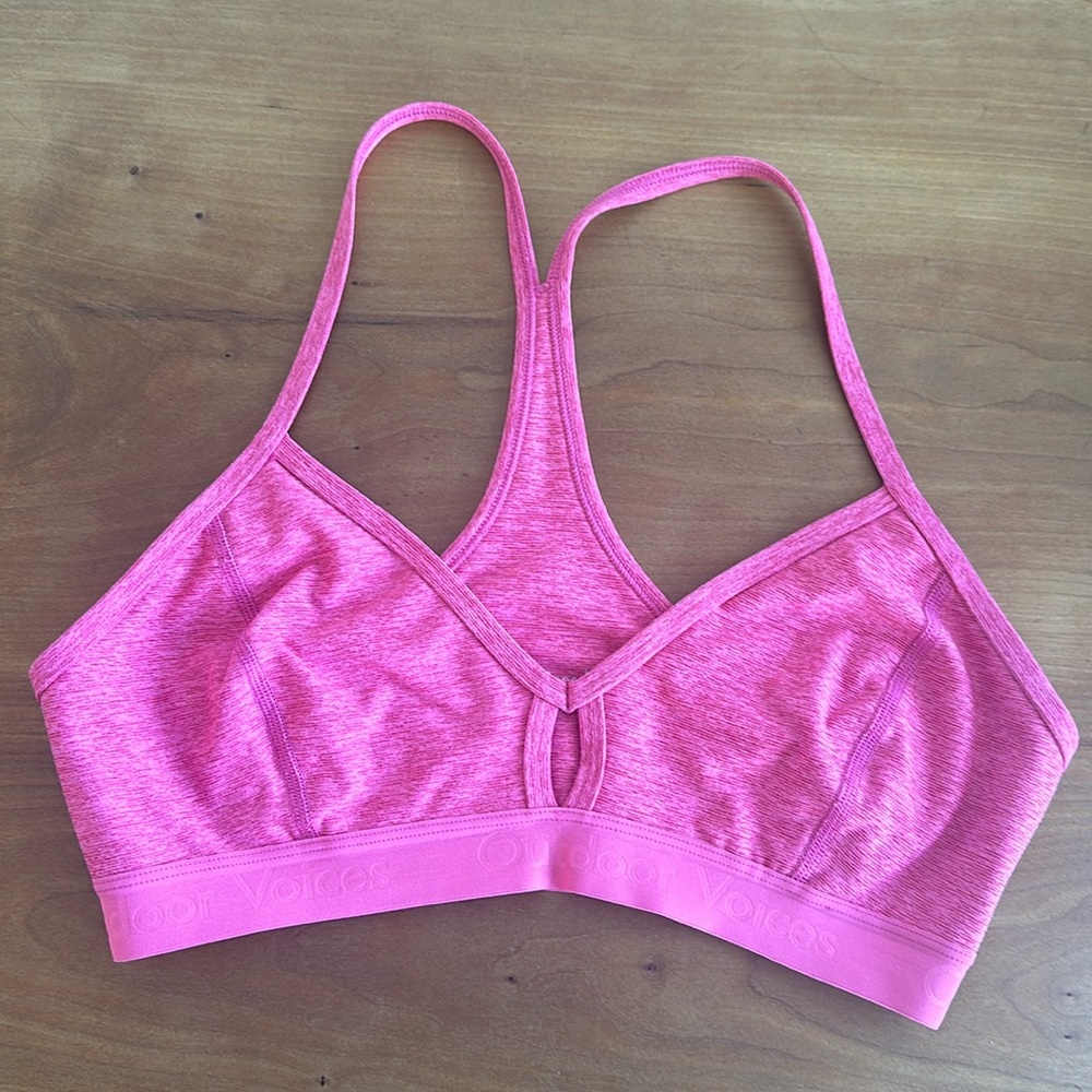 Size Small Flamingo Pink Outdoor Voices Steeplechase Bra